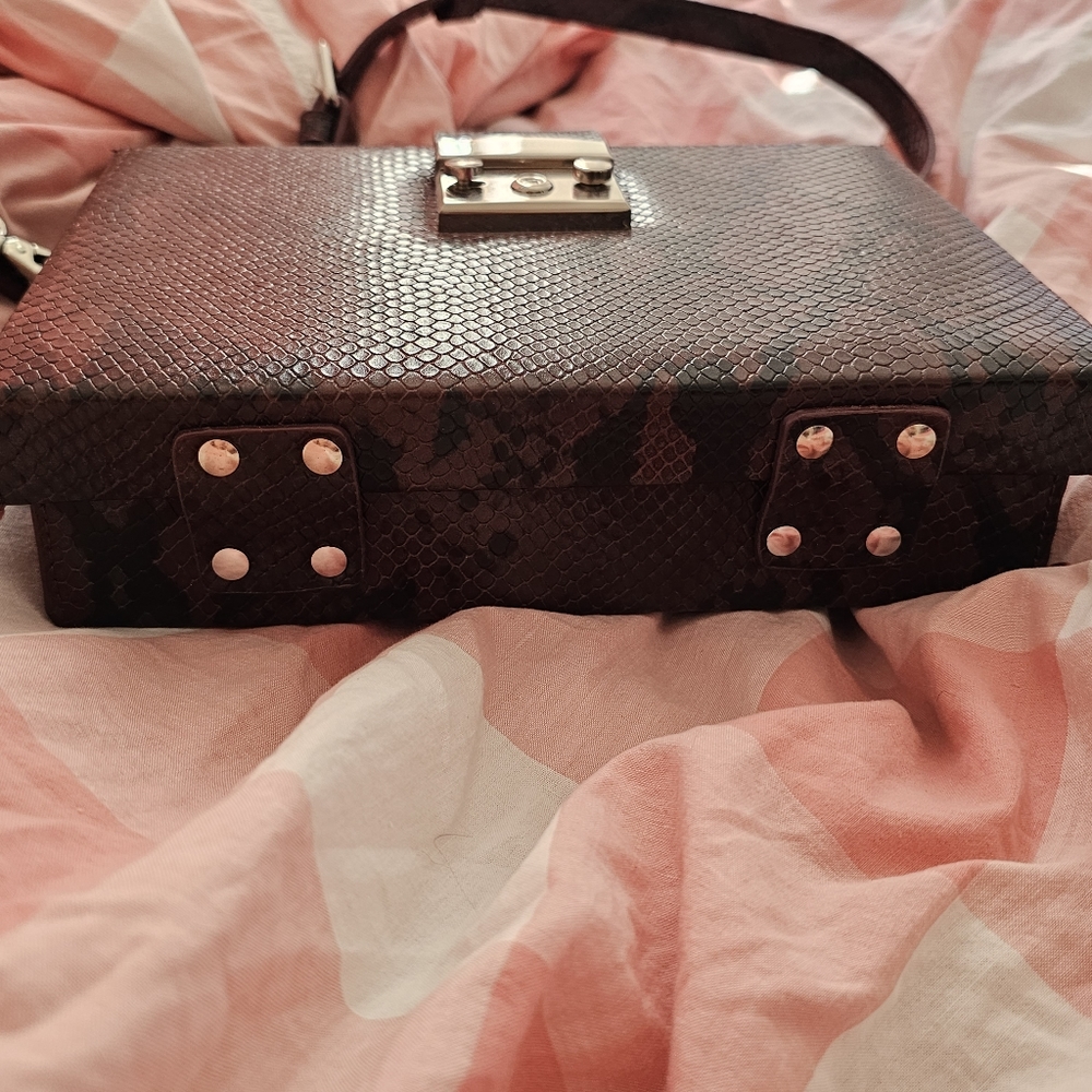 Zara Basic Shoulder Book Box Bag - image 3